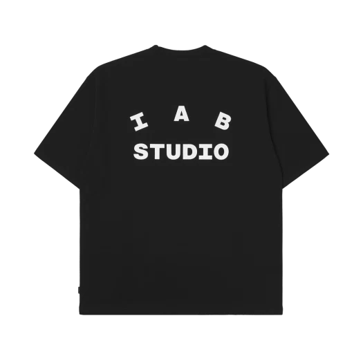IAB Studio Basic T-Shirt Black White