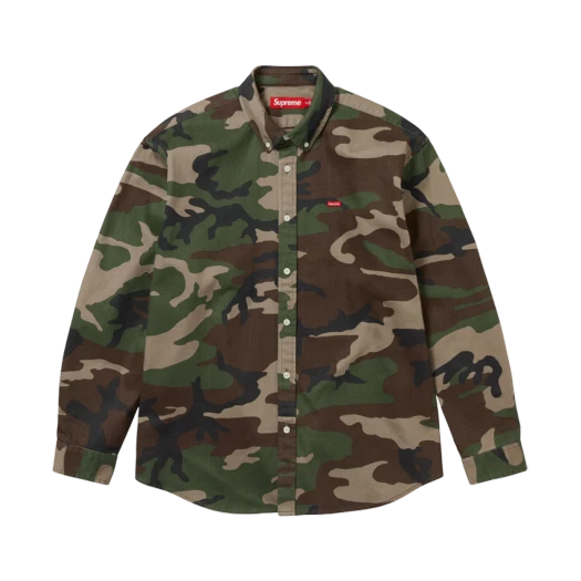 Supreme Small Box Denim Shirt Woodland Camo - 25FW